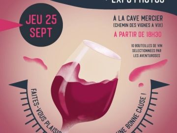 Les Aventuroses vous donnent rendez-vous jeudi 25 septembre à la cave Mercier à Vix !
Dégustation de 10 vins avec la possibilité de repartir avec vos coups...